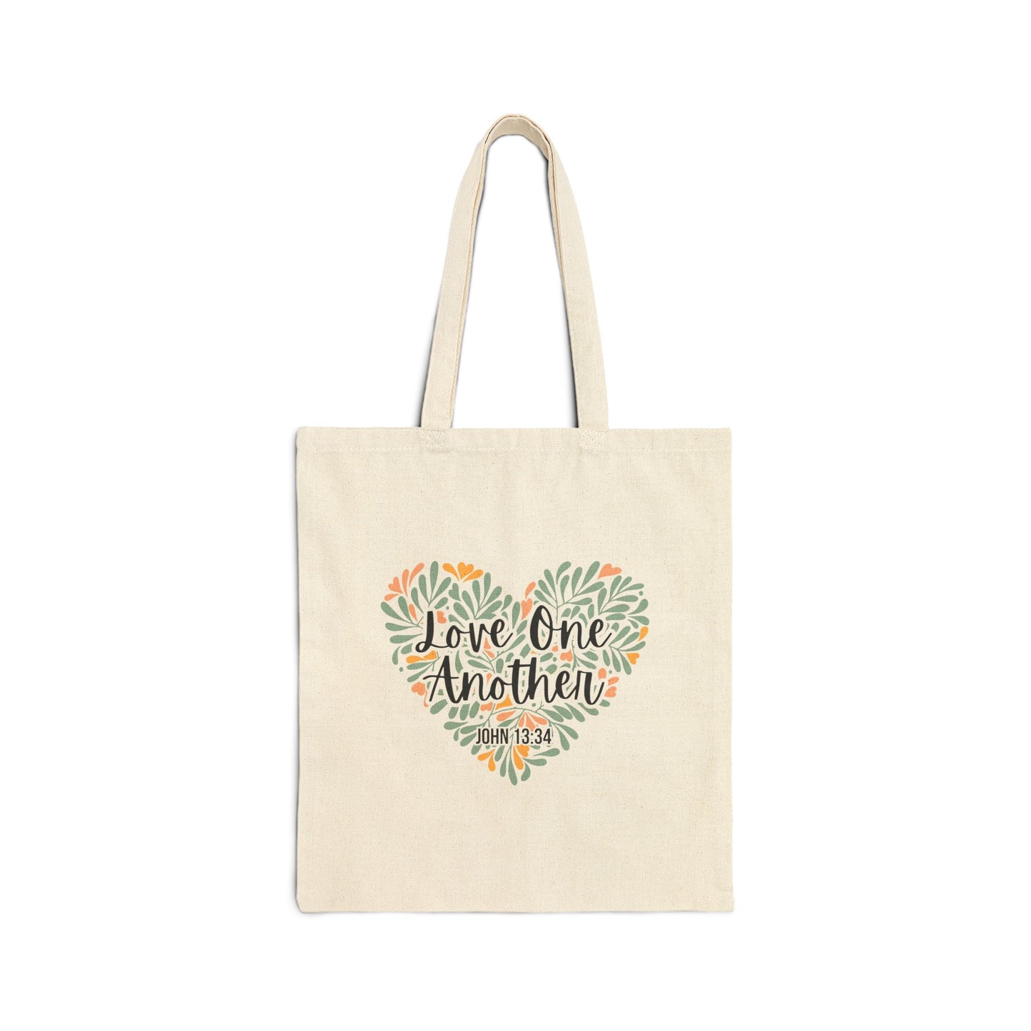 Church Scripture Tote Bag Love One Another