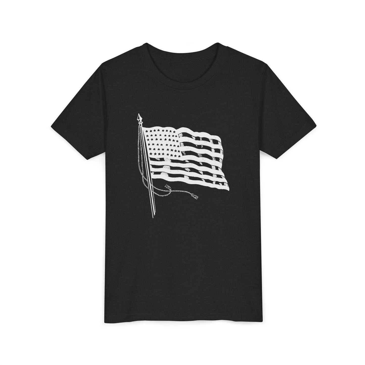 Patriotic American Flag Youth Tee