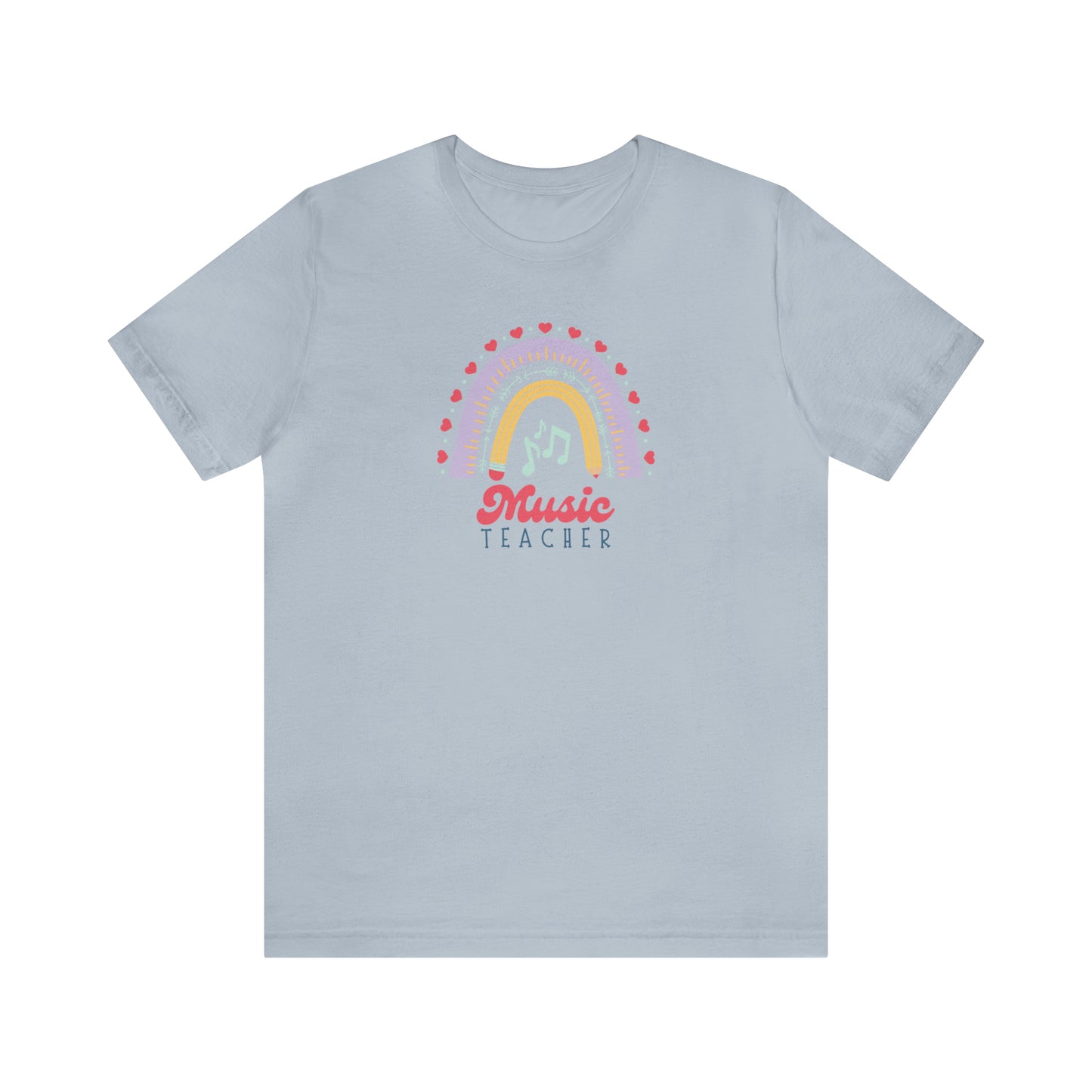 Music Teacher Rainbow Tee
