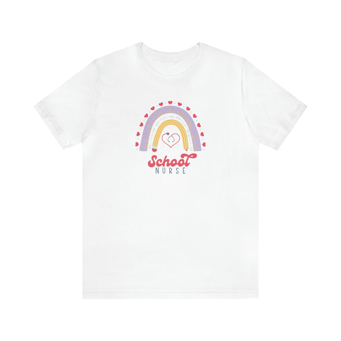 School Nurse Rainbow Tee