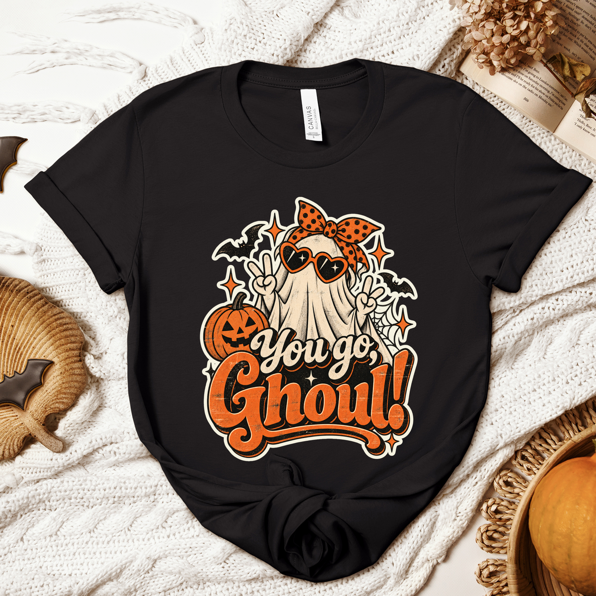 Halloween You Go Ghoul Vintage Adult/Youth Light Weight Shirt