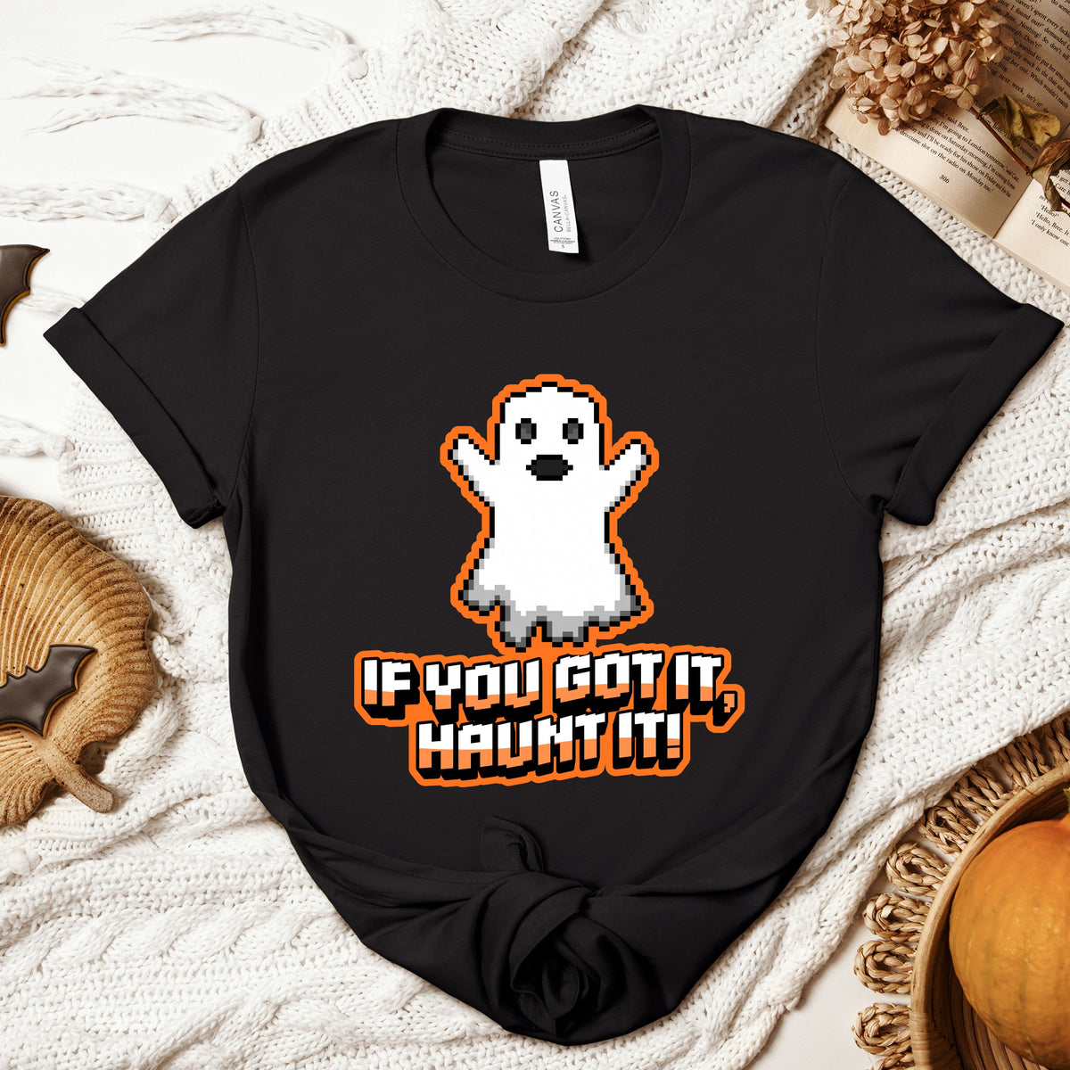 Halloween If you got it Haunt it Pixels Adult/Youth Light Weight Shirt