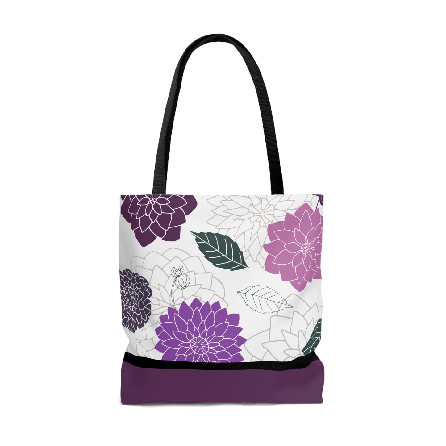 LDS Christian Scripture Church Tote Bag Purple Floral