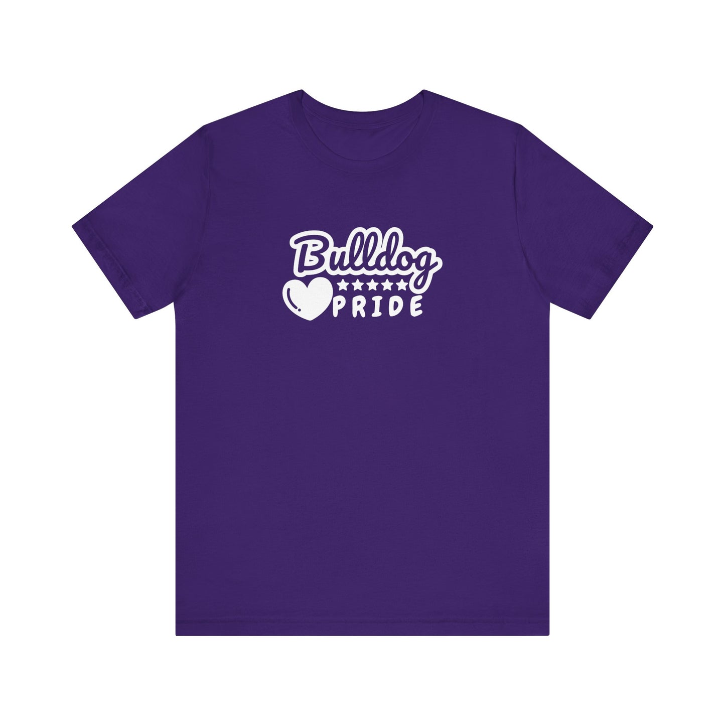 Team School Pride Bulldog Heart Tee