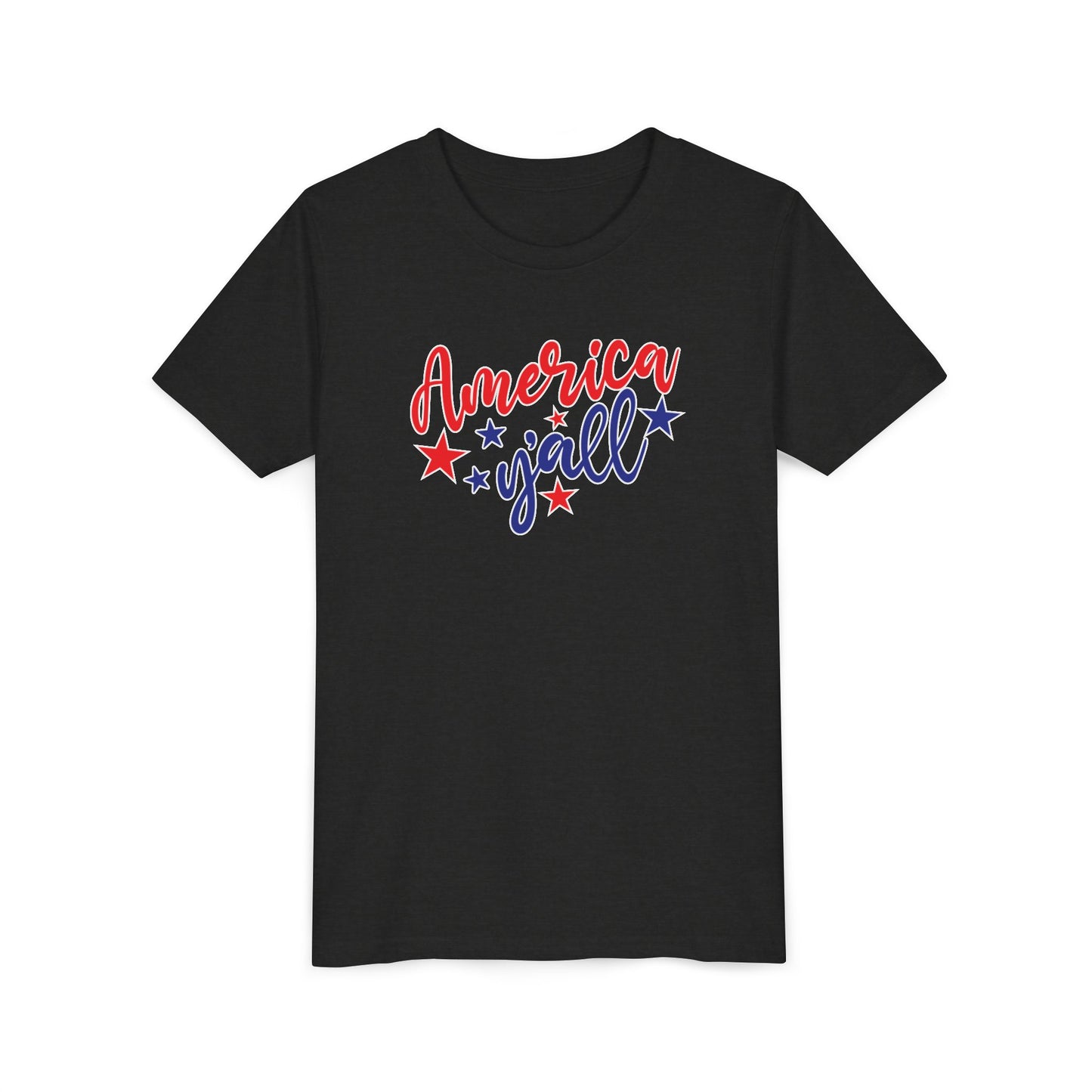 Patriotic America Y'all Youth Tee