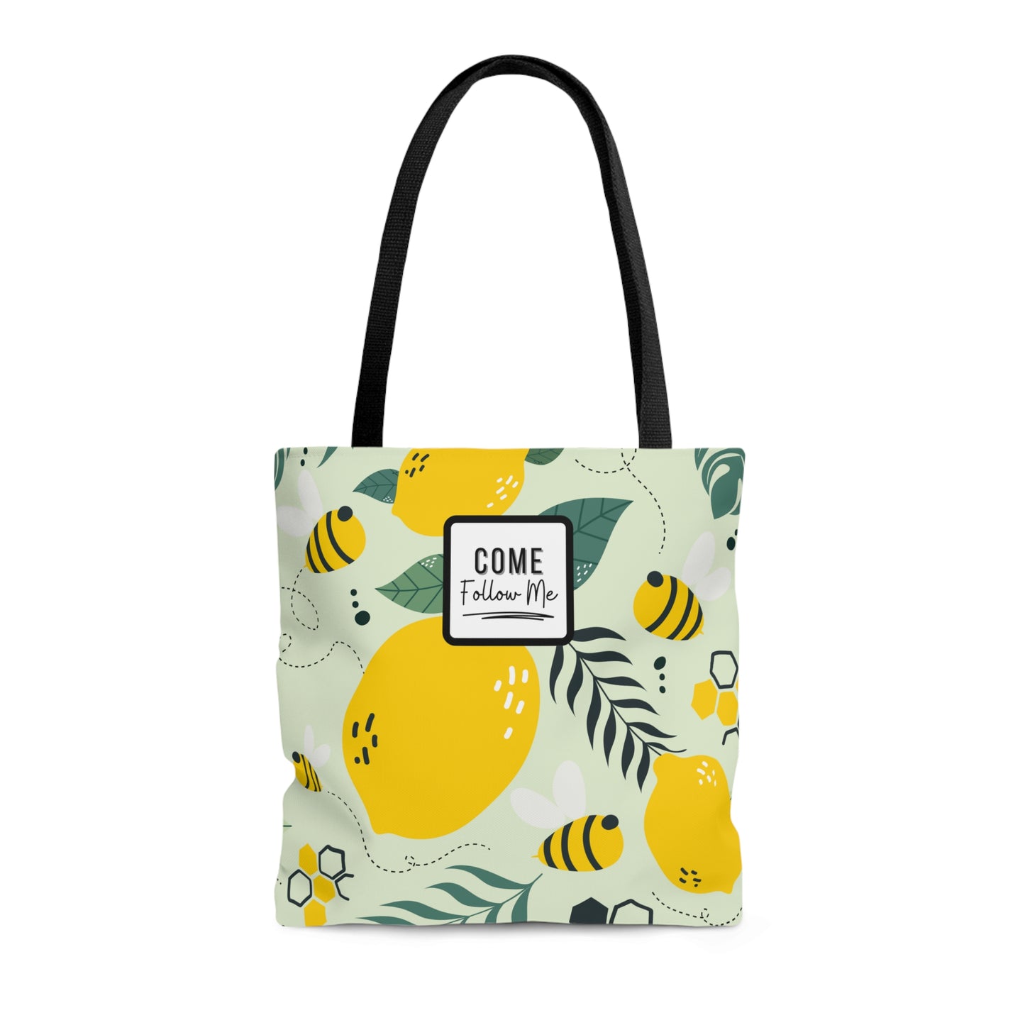 LDS Christian Scripture Church Tote Bag Bees Floral