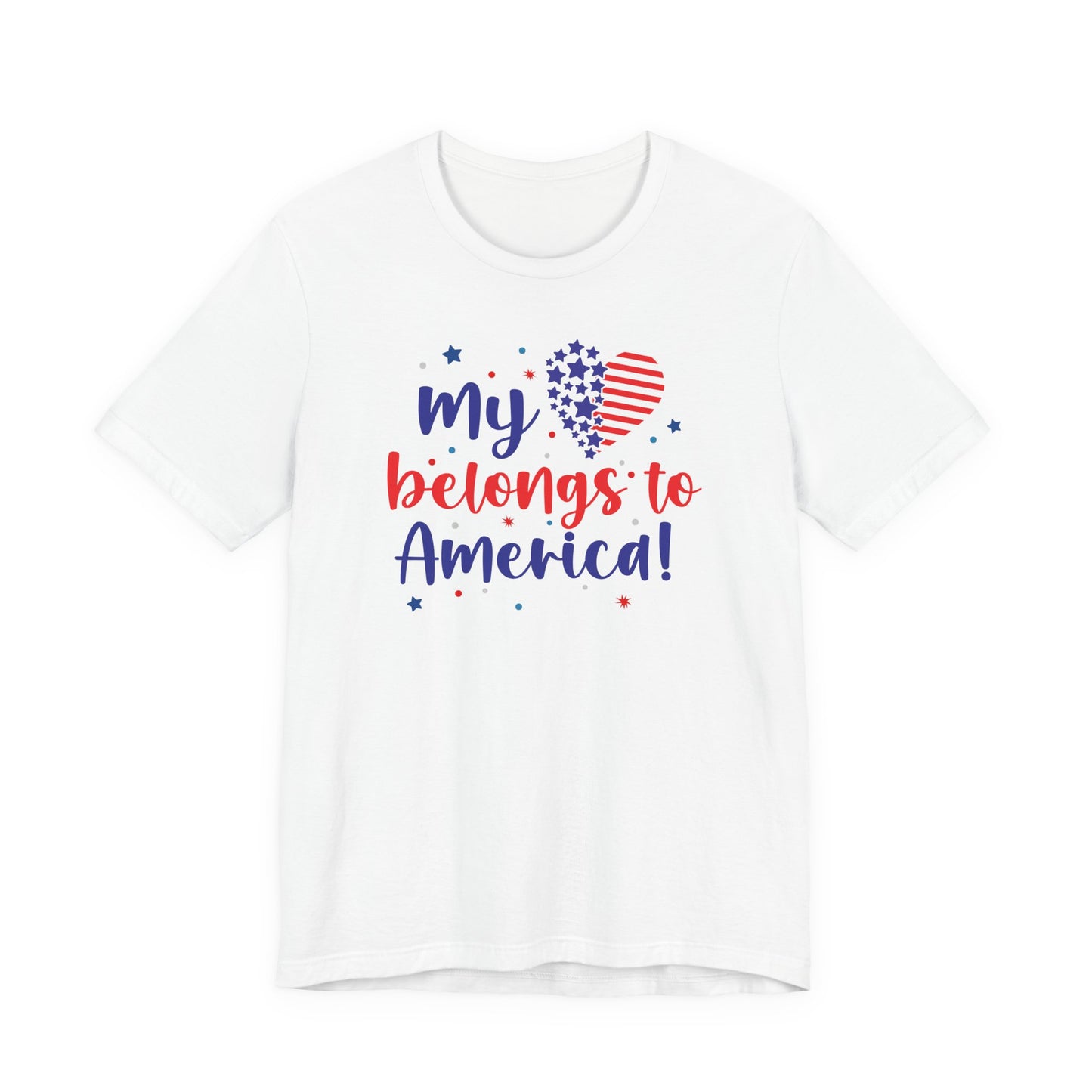 Patriotic My Heart Belongs to America T-Shirt