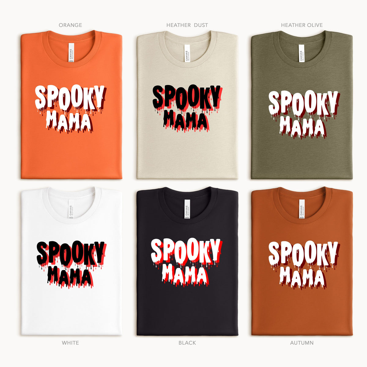 Halloween Spooky Mama Adult/Youth Light Weight Shirt