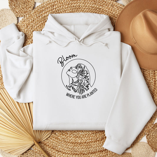 You Matter Bloom Where You Are Planted Unisex Hooded Sweatshirt