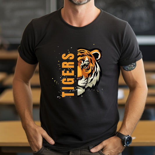 Tiger Mascot Unisex Short Sleeve T-Shirt