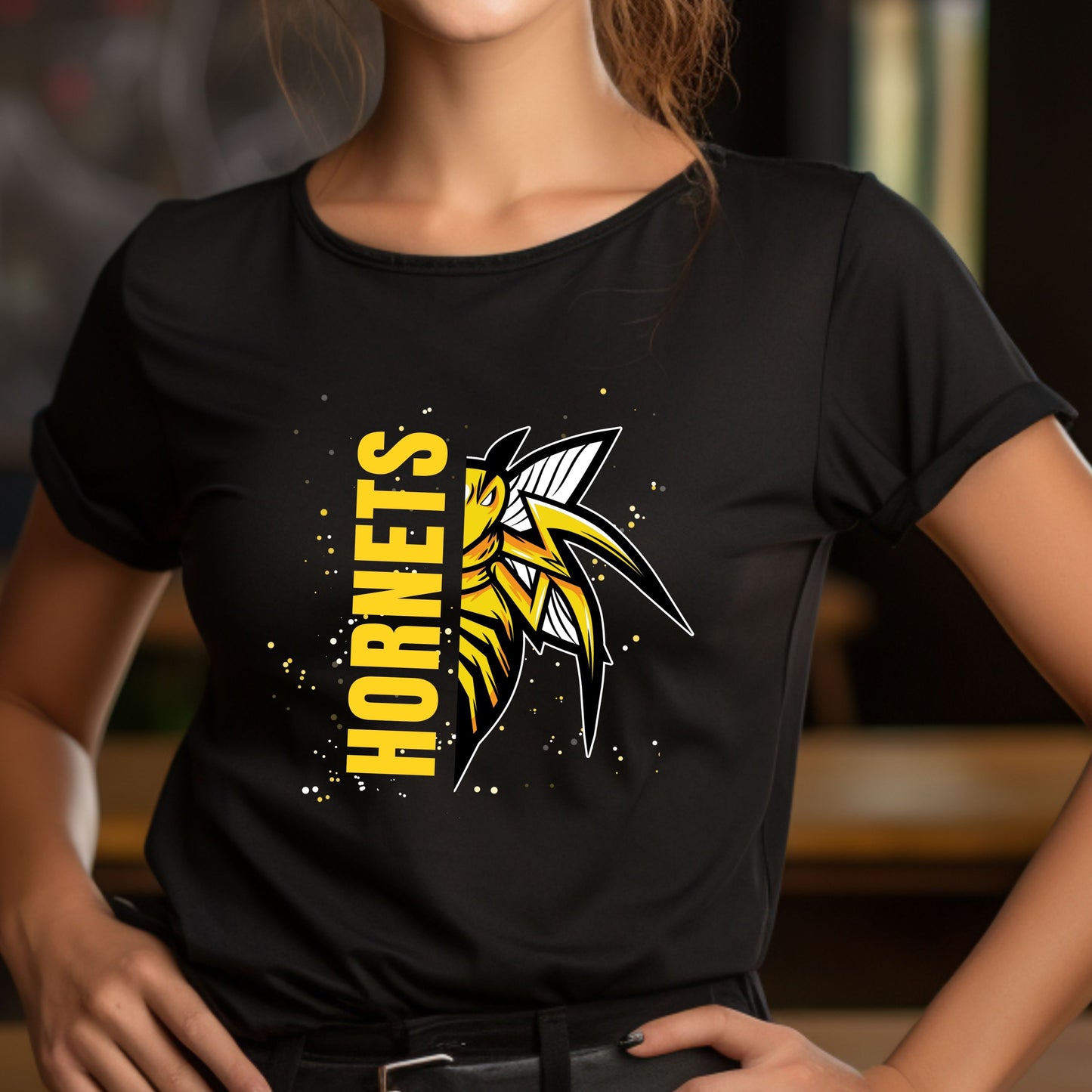 Hornets Mascot Unisex Short Sleeve T-Shirt