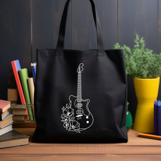 Music Electric Bass Tote Bag