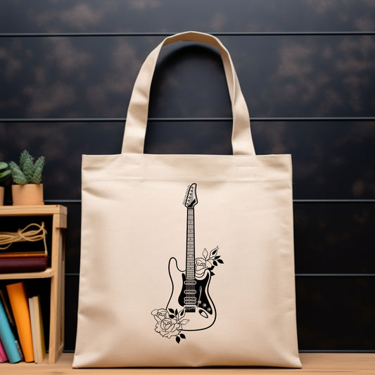 Music Electric Guitar Tote Bag