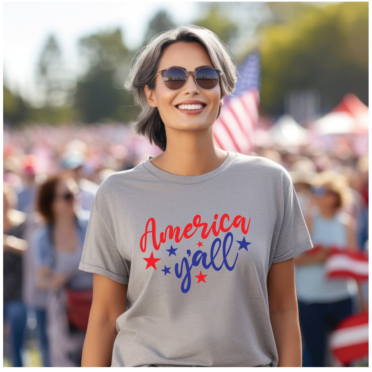 Patriotic America Y'all T-Shirt