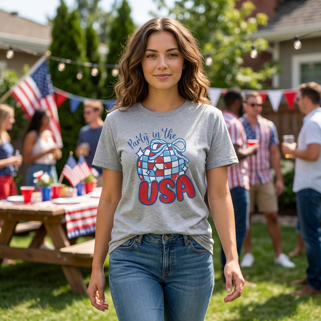 Patriotic Party in the USA T-Shirt