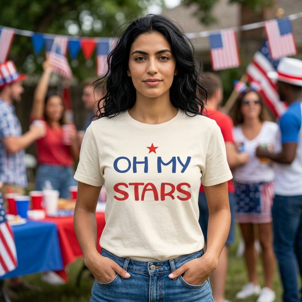 Oh My Stars Patriotic T-Shirt