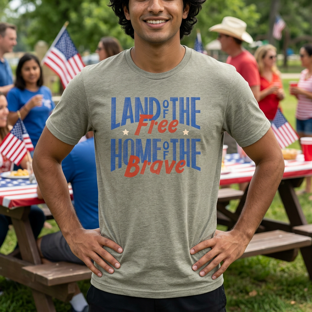 Land of the Free Home of the Brave T-Shirt