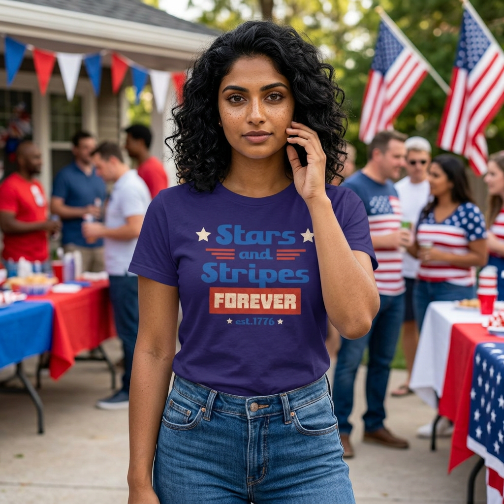 Patriotic Stars & Stripes T-Shirt