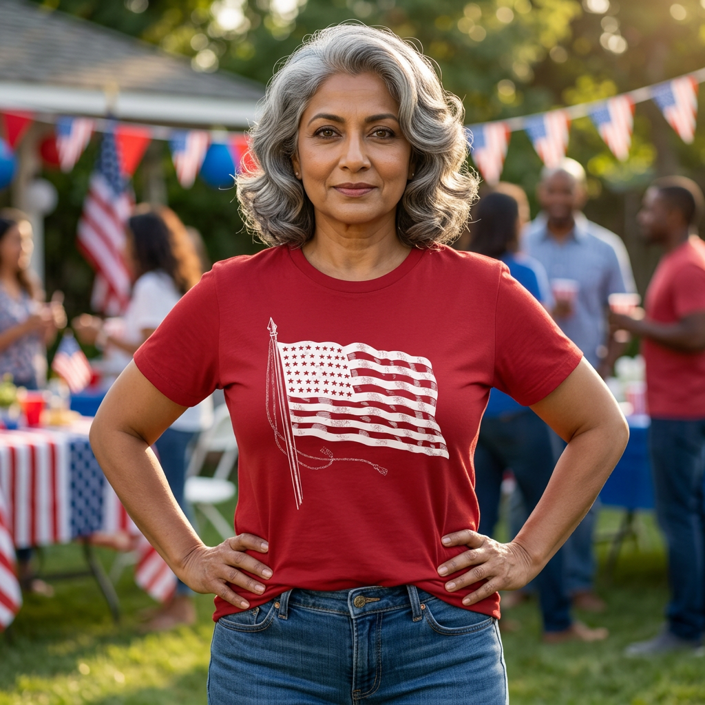 Patriotic American Flag T-Shirt