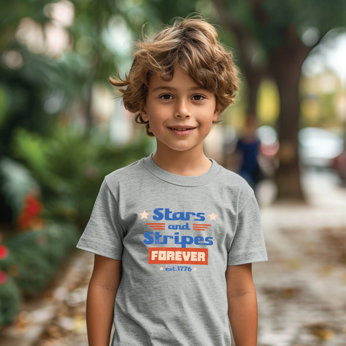 Patriotic Stars and Stripes Forever Youth Tee
