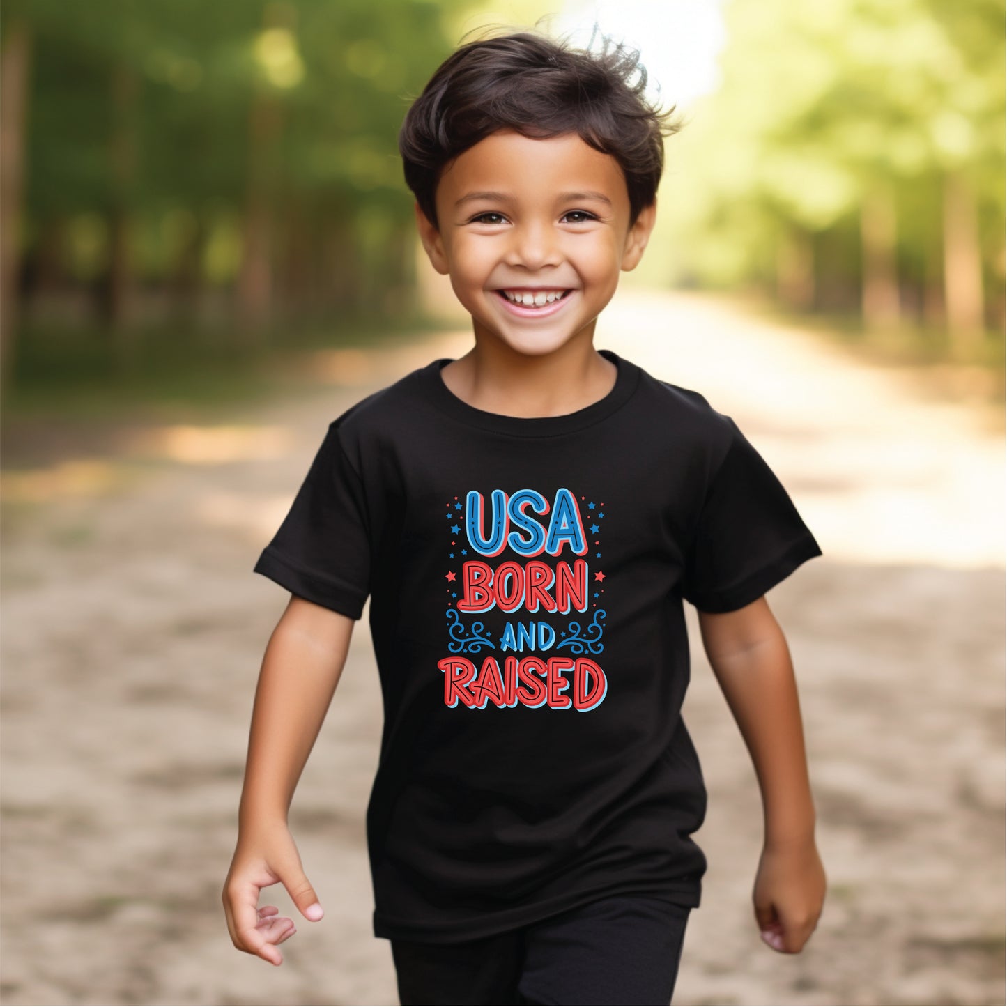 USA Born & Raised Youth Tee