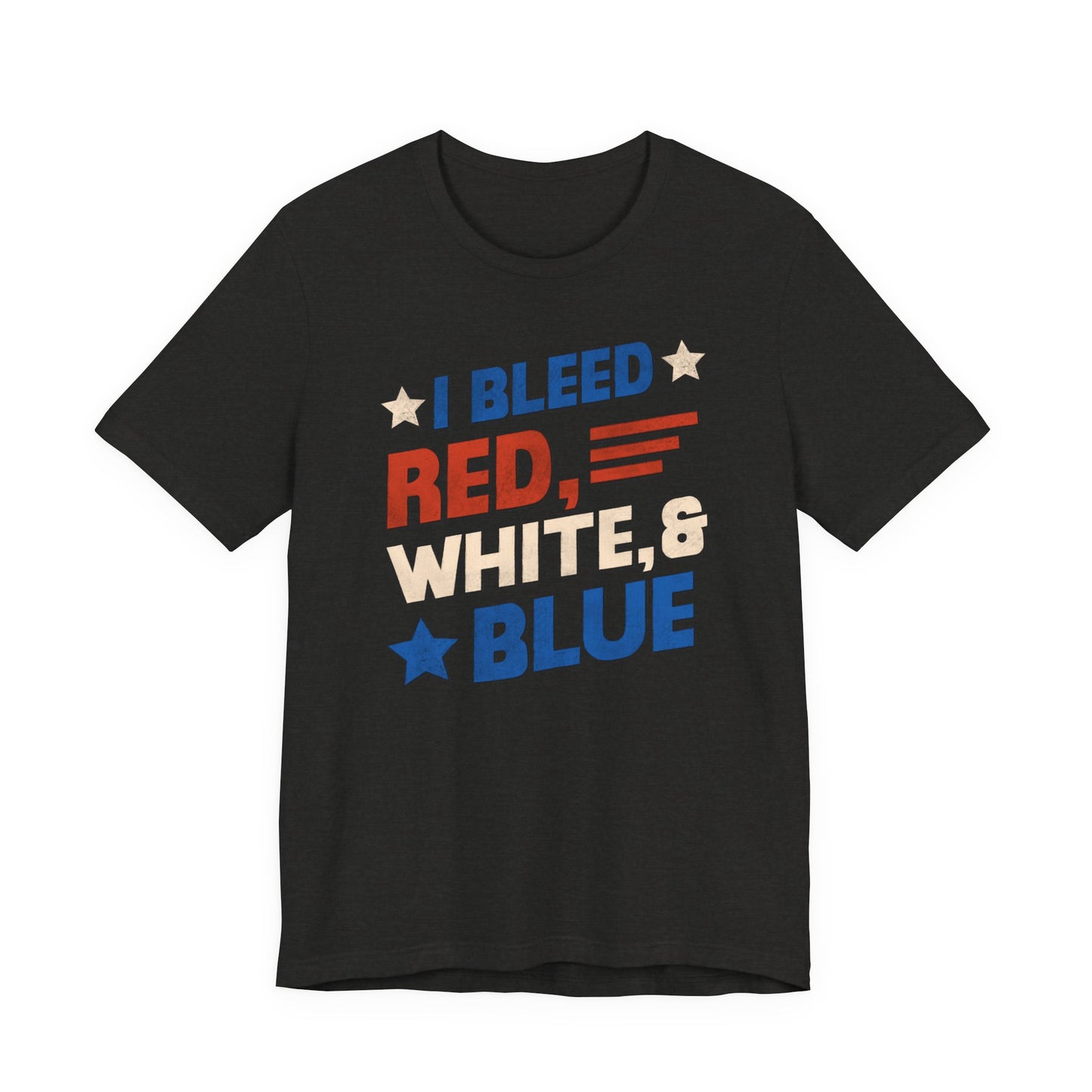 Patriotic "I Bleed Red White and Blue" T-Shirt