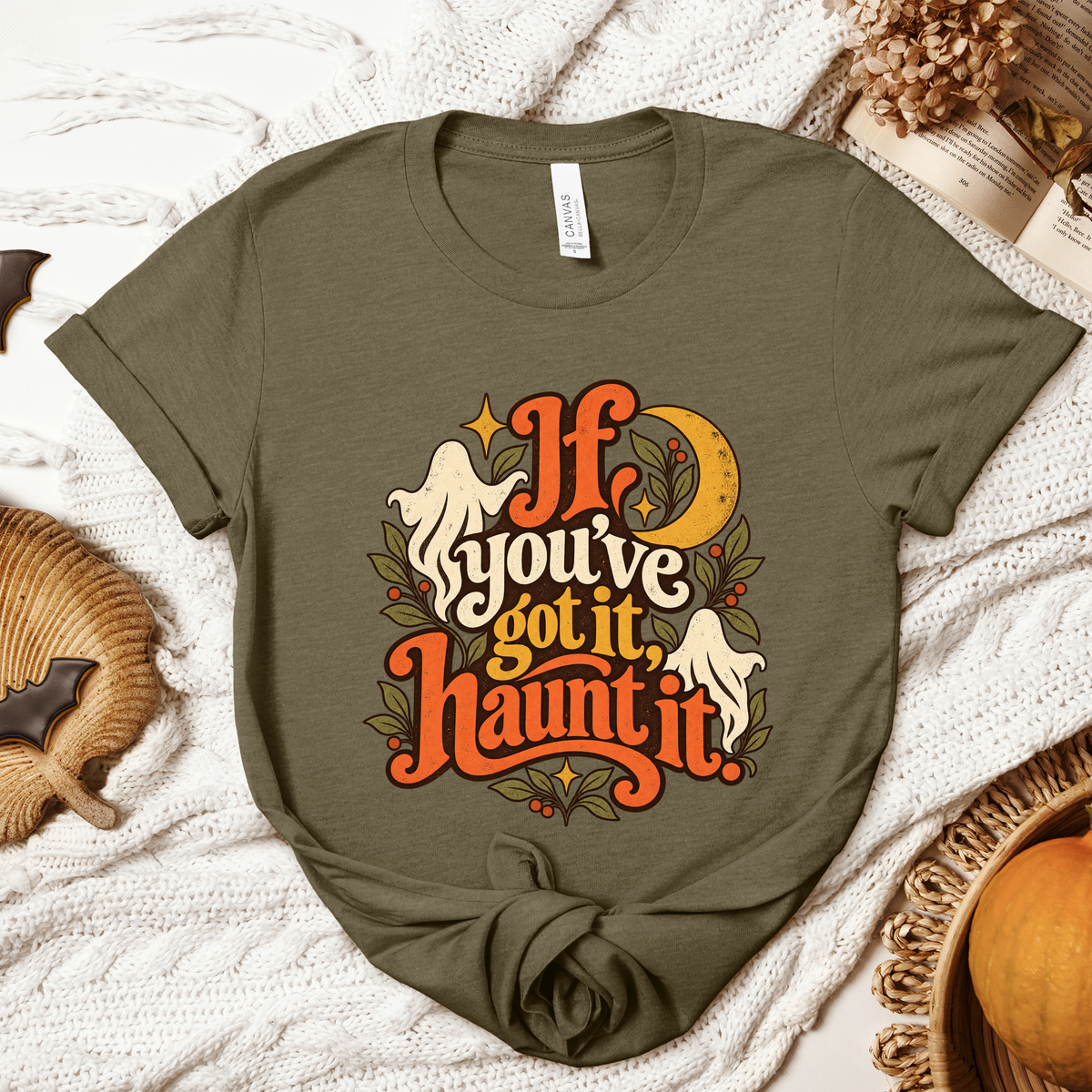 Halloween If you got it Haunt it Boho Adult/Youth Light Weight Shirt