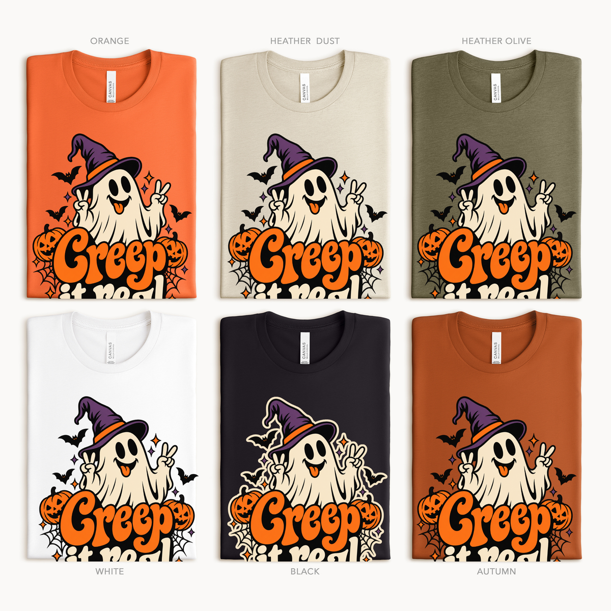 Halloween Creep it Real Adult/Youth Light Weight Shirt