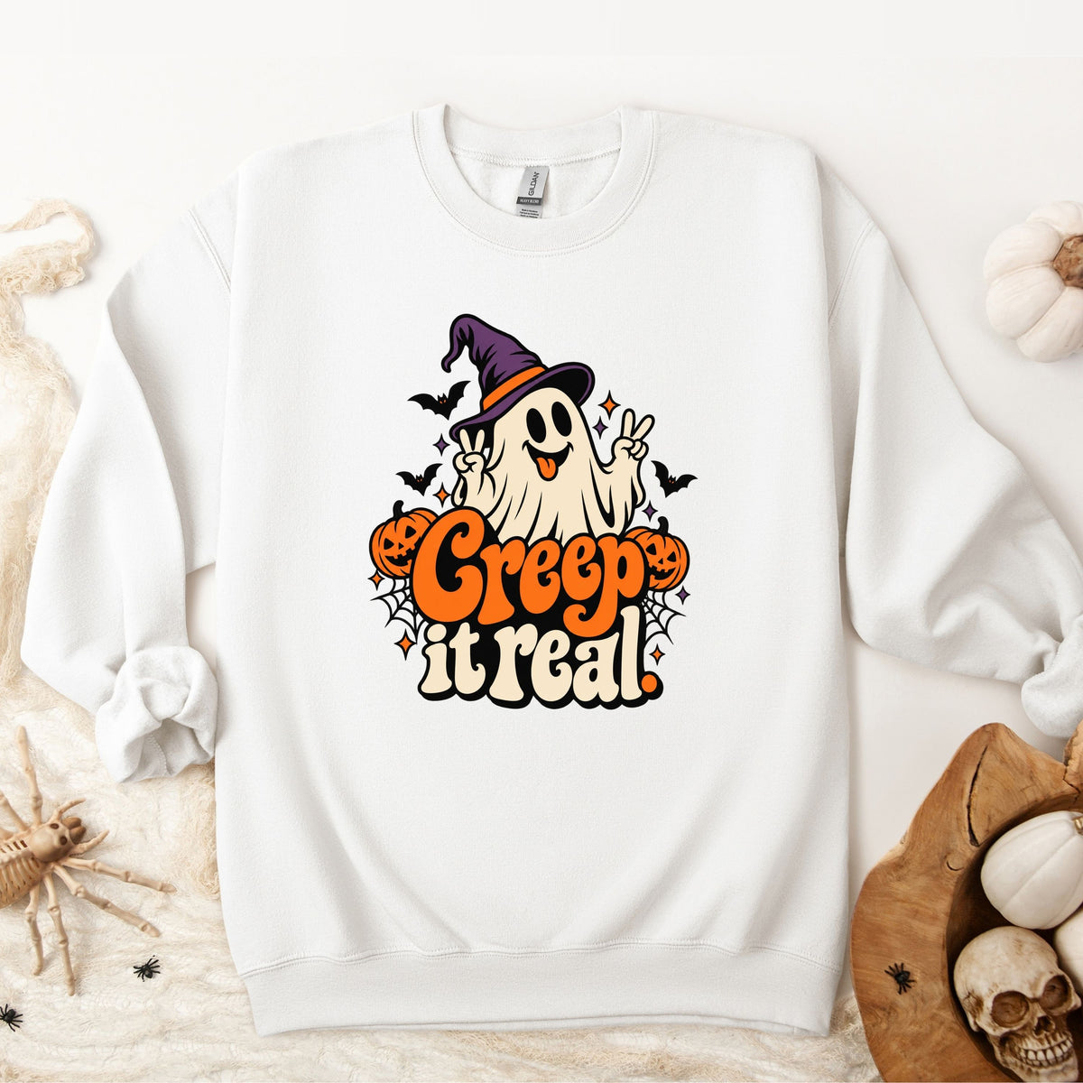 Halloween Creep it Real Pullover Sweatshirt