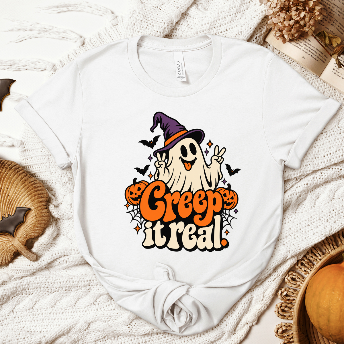 Halloween Creep it Real Adult/Youth Light Weight Shirt