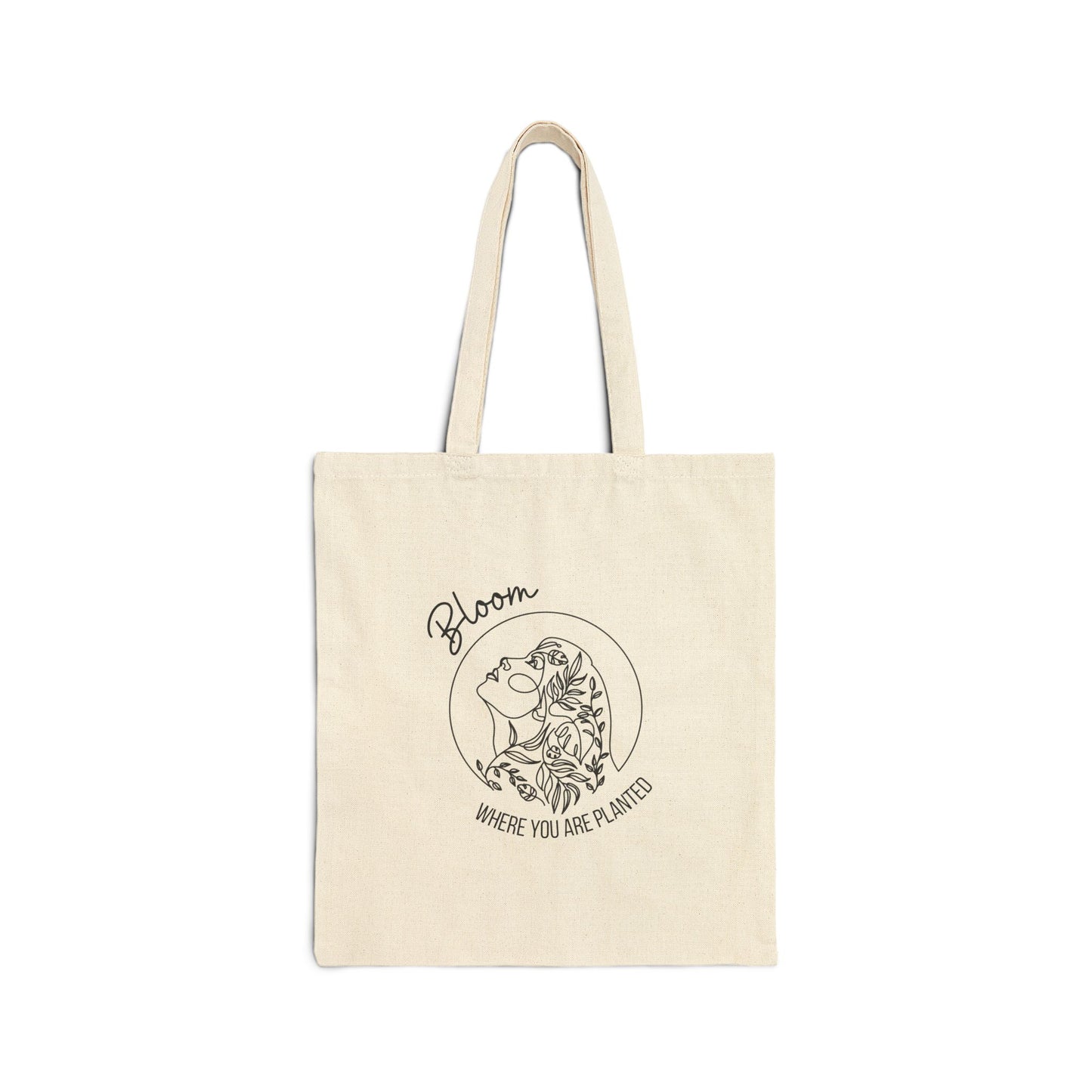 You Matter Bloom Where You Are Planted Cotton Canvas Tote Bag