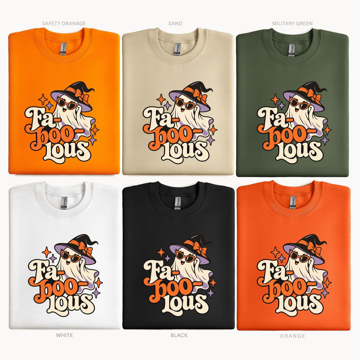 Halloween Fab-Boo-lous  Pullover Sweatshirt