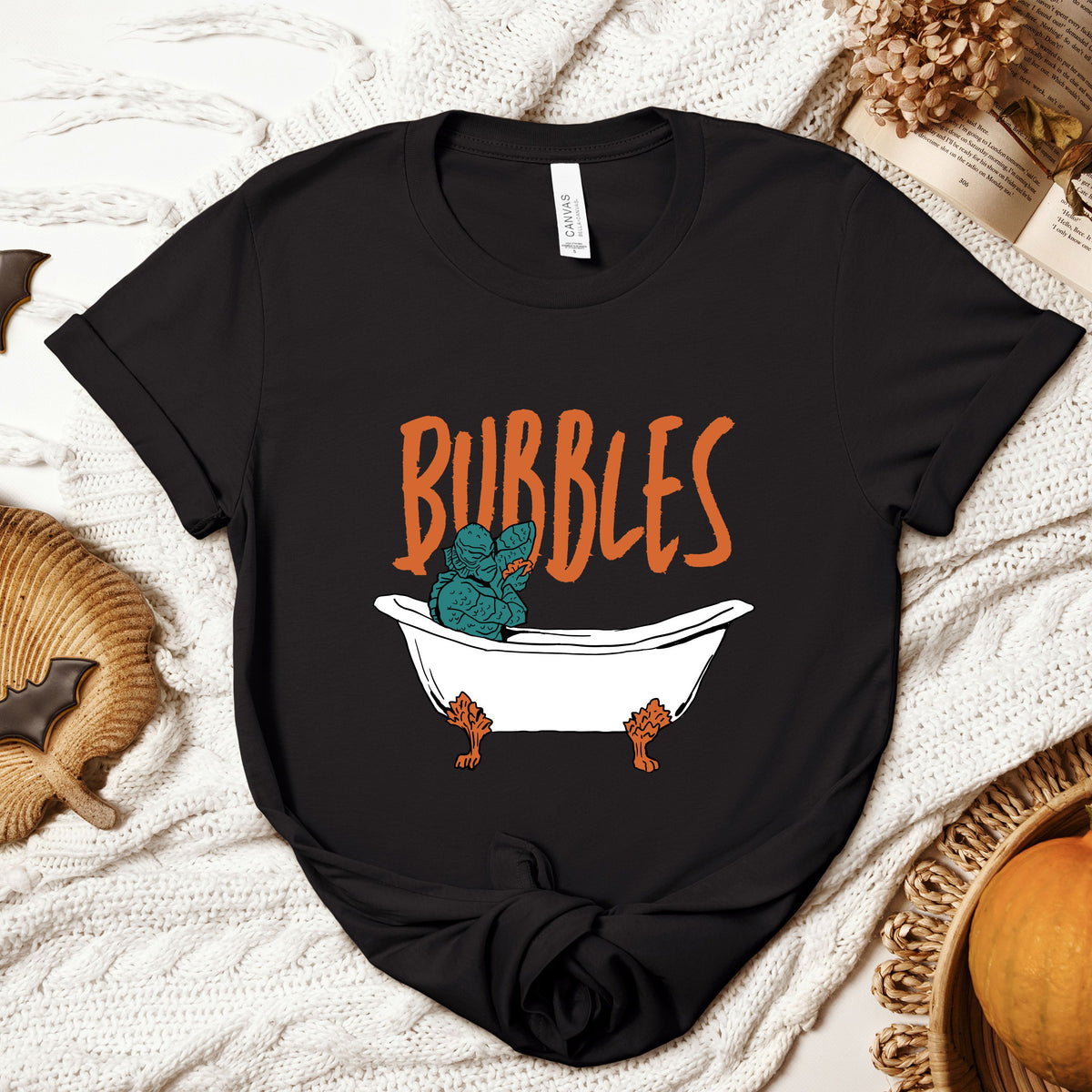 Halloween Monster Bubble Bath Adult/Youth Light Weight Shirt