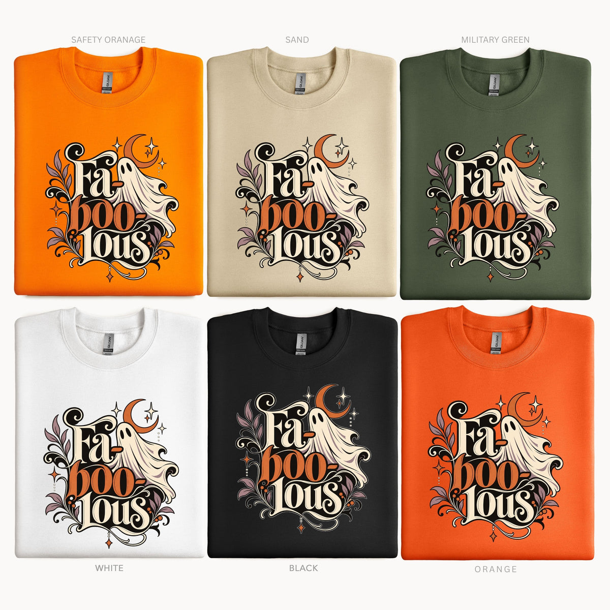 Halloween Fab-Boo-lous Boho Pullover Sweatshirt