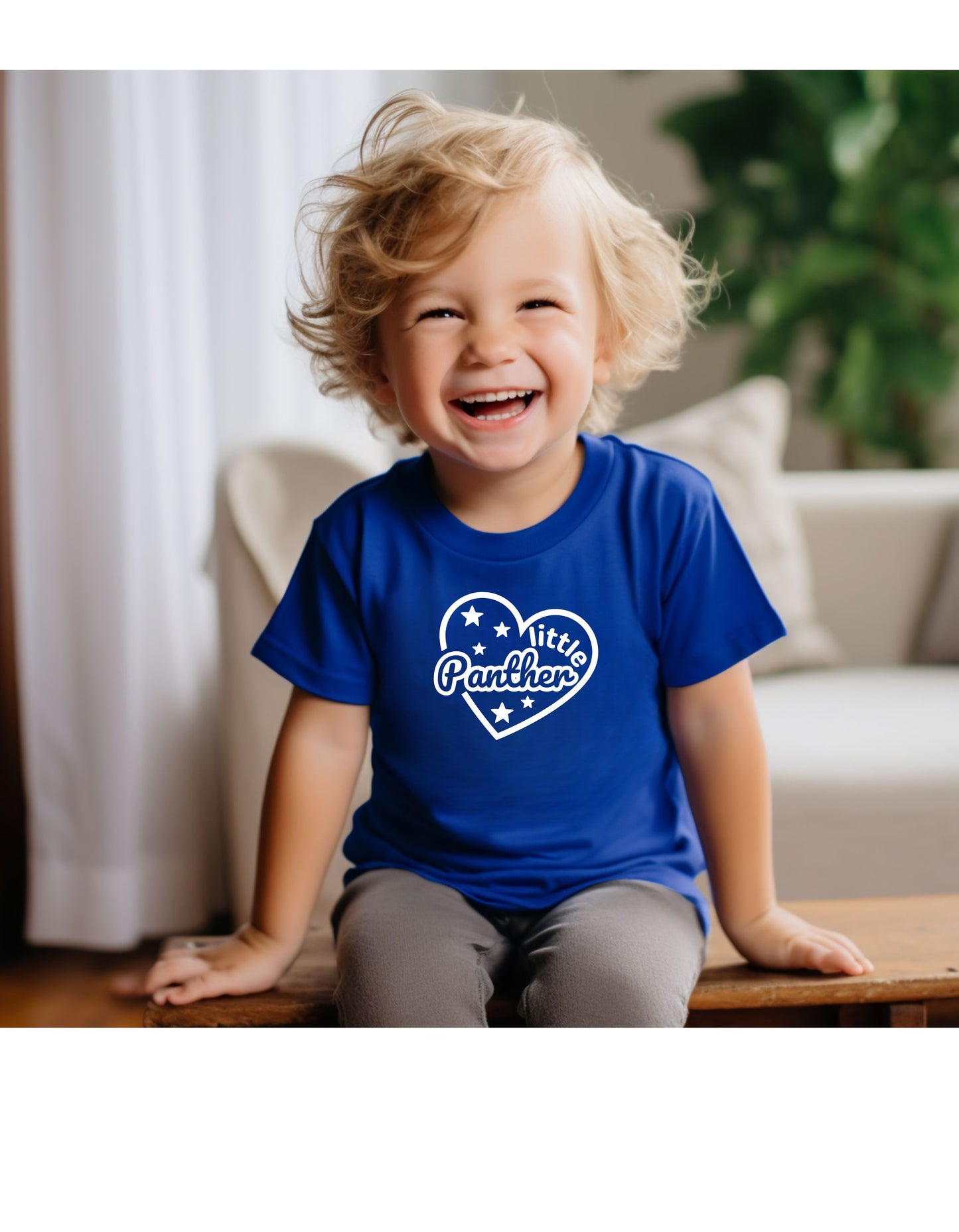 Team School Little Panther Toddler Tee