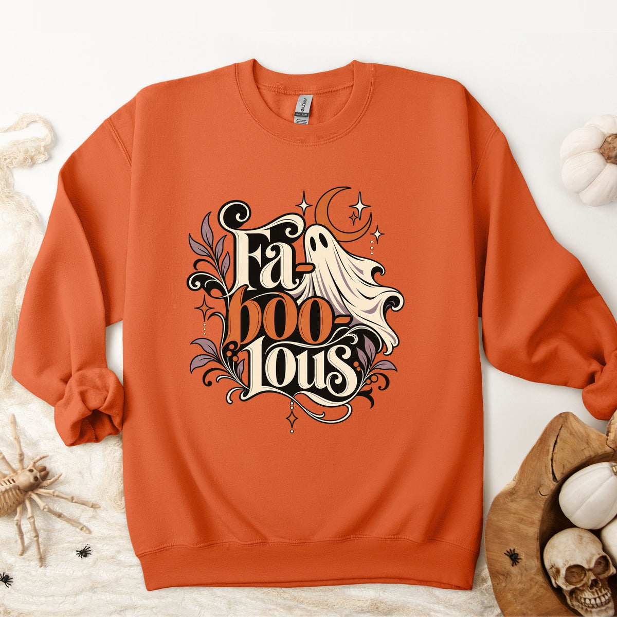 Halloween Fab-Boo-lous Boho Pullover Sweatshirt