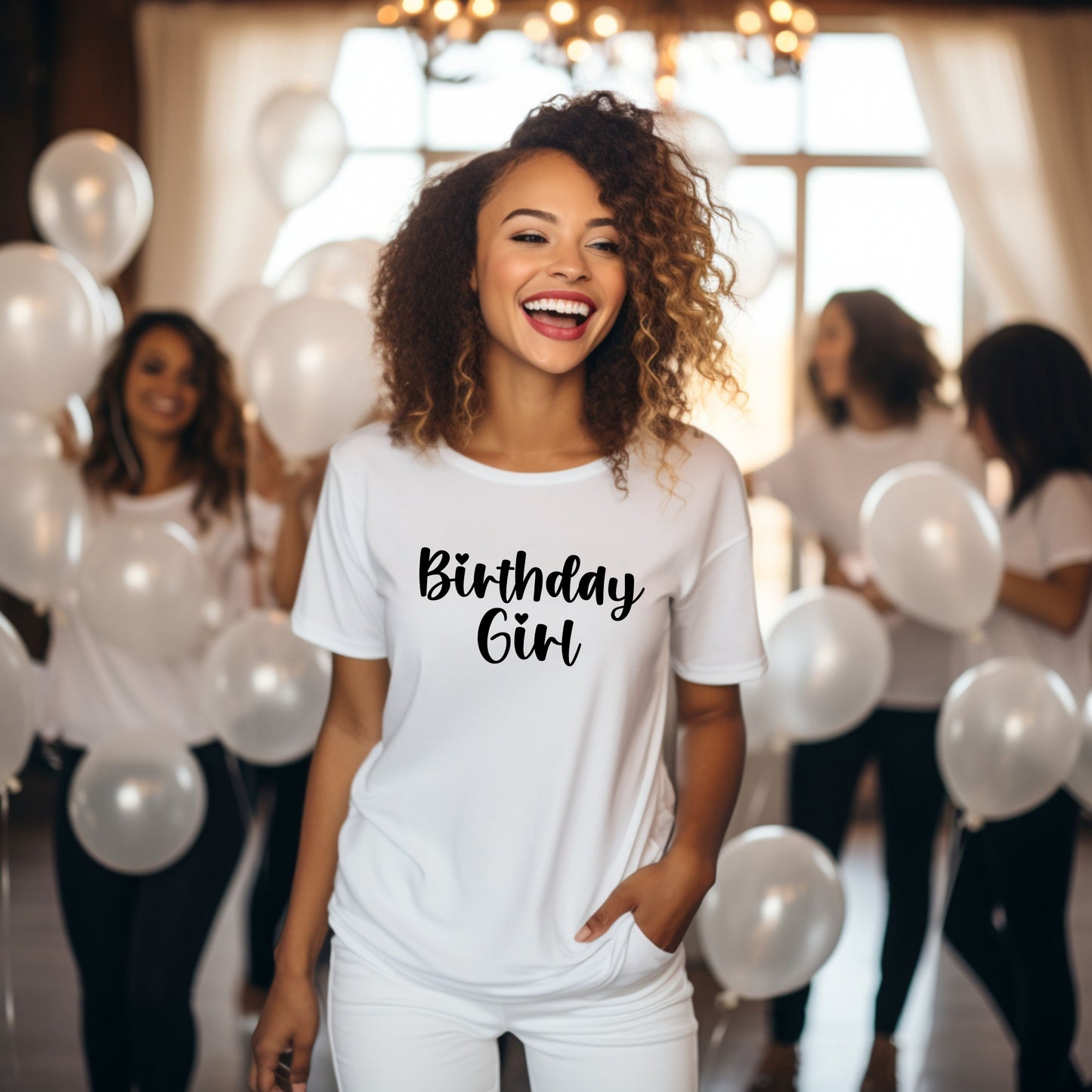 Women's Birthday Girl 2 Midweight  Tee