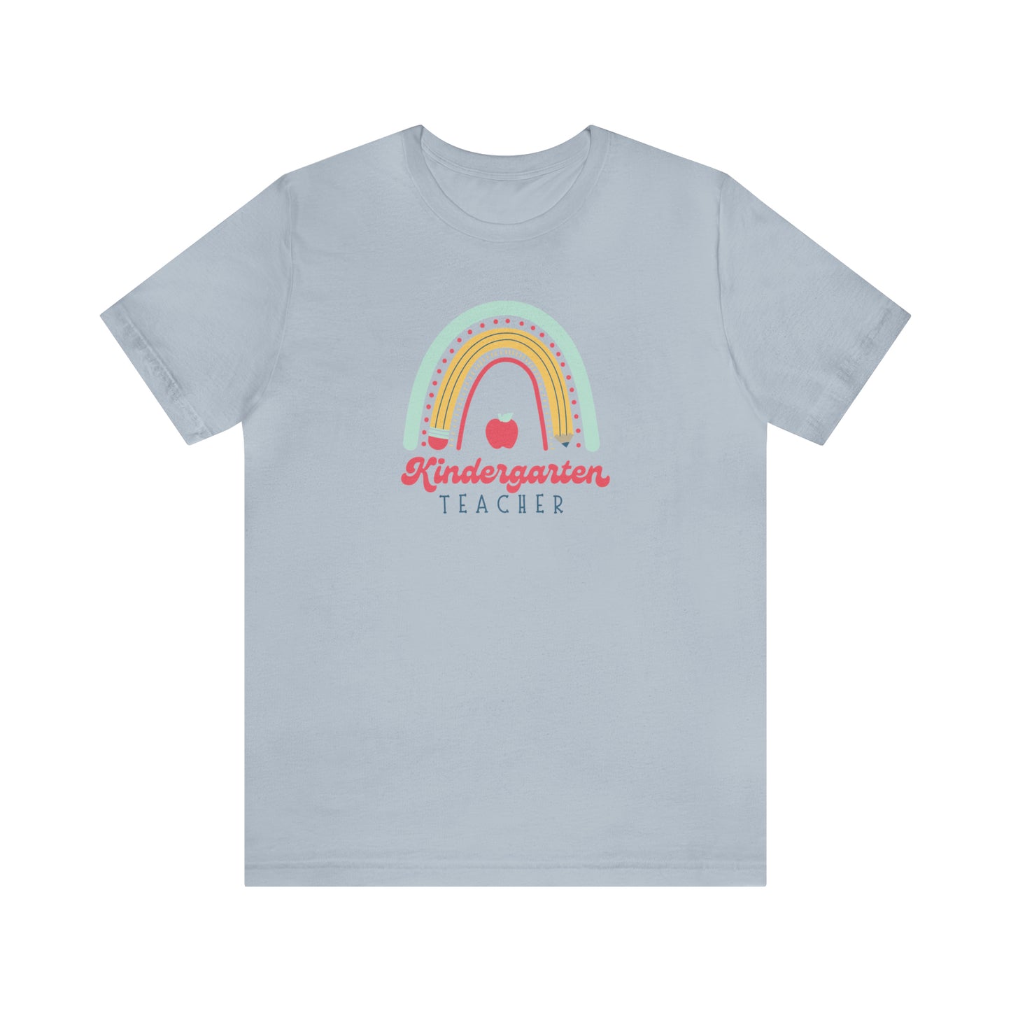 Kindergarten Teacher Rainbow Tee