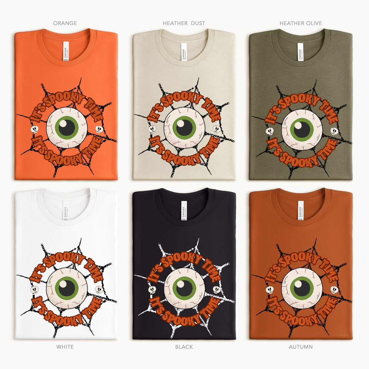 Halloween It's Spooky Time Adult/Youth Light Weight Shirt