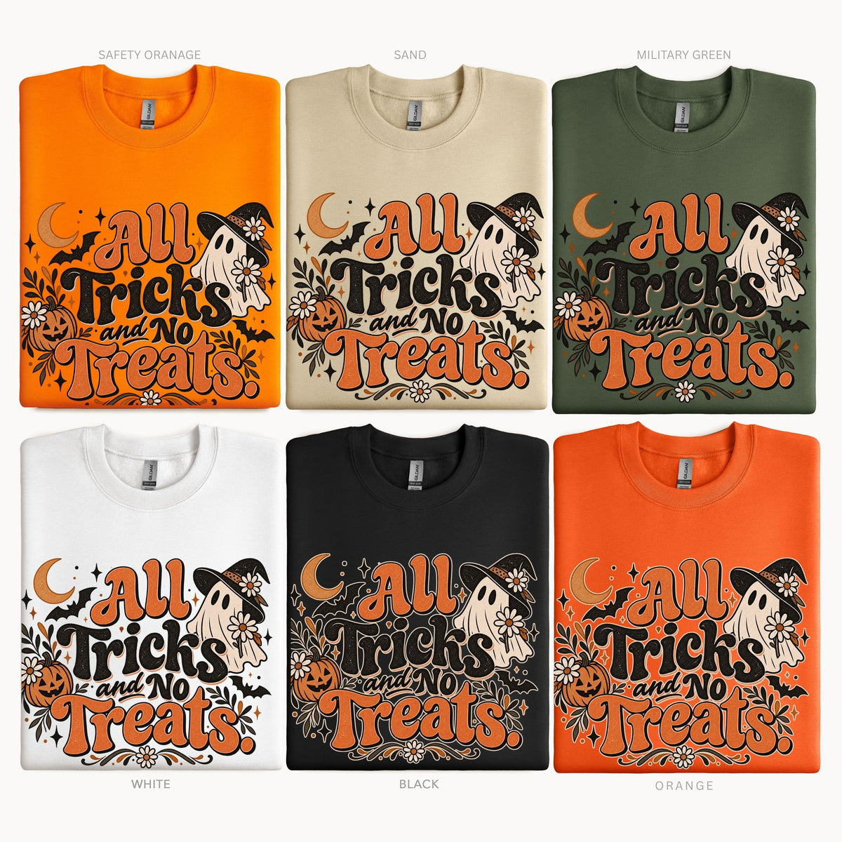 Halloween All Tricks No treats Pullover Sweatshirt