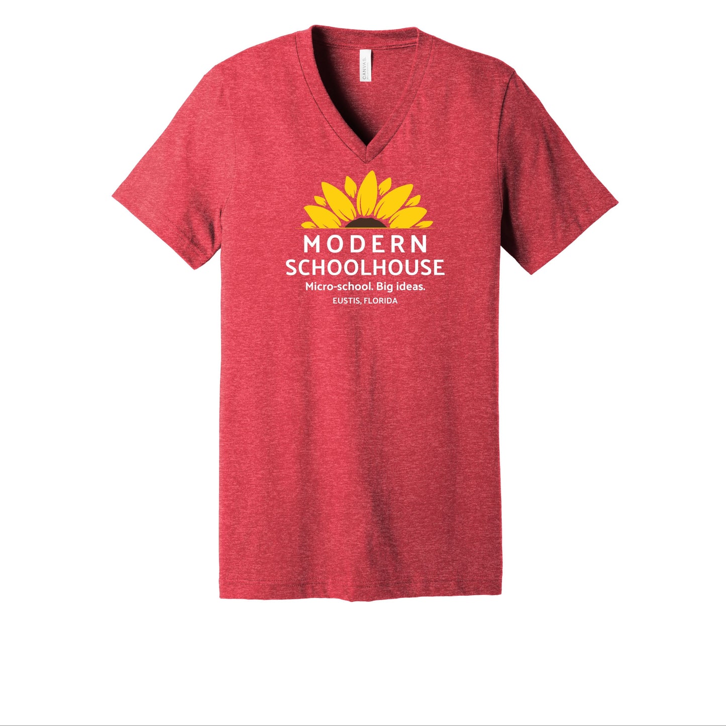 Modern Schoolhouse Adult V-Neck Tee