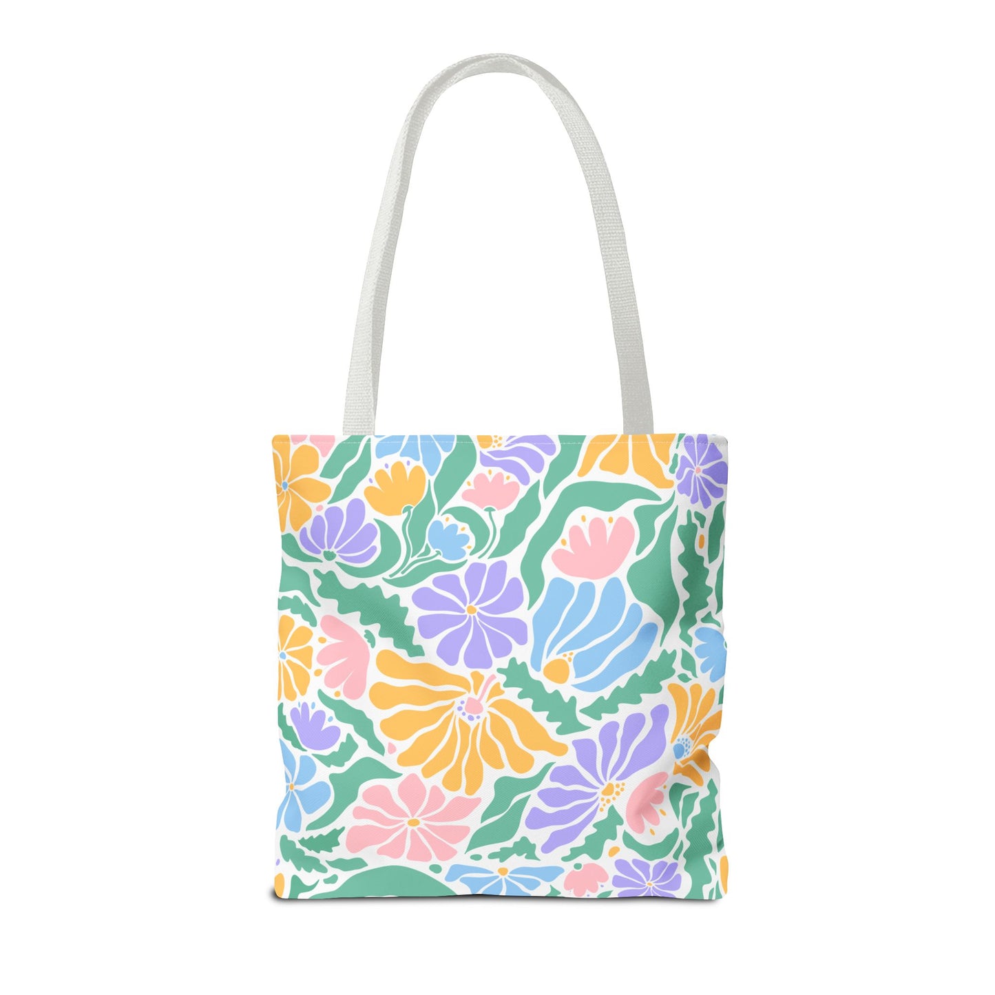 Christian Floral Tote Bag – "I Believe in Christ" LDS Church Scripture Tote