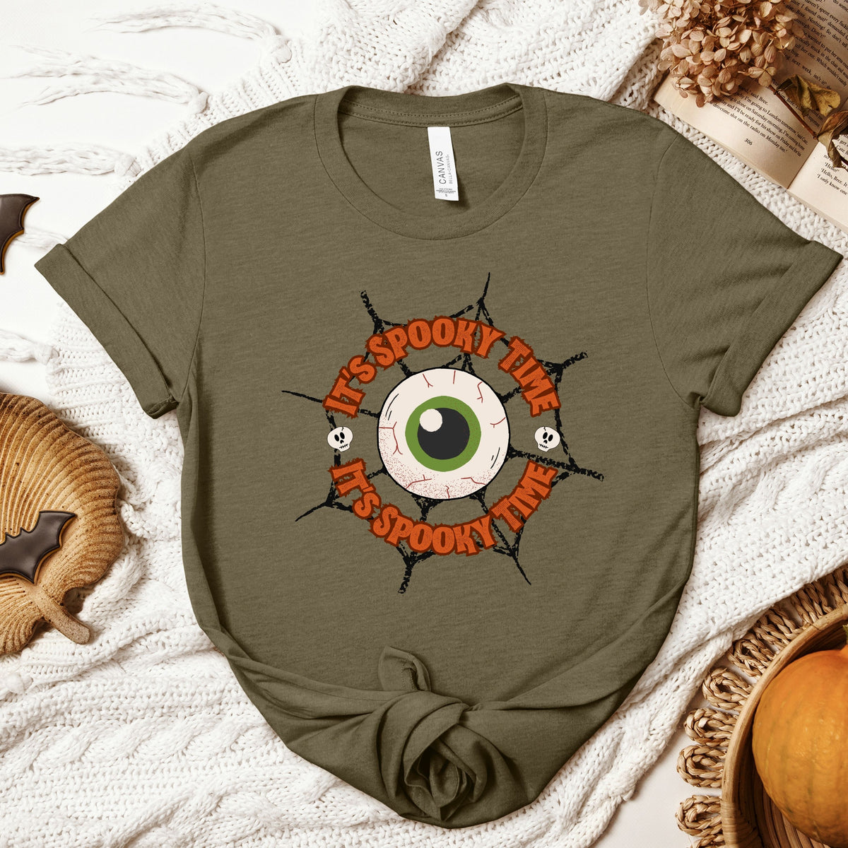 Halloween It's Spooky Time Adult/Youth Light Weight Shirt