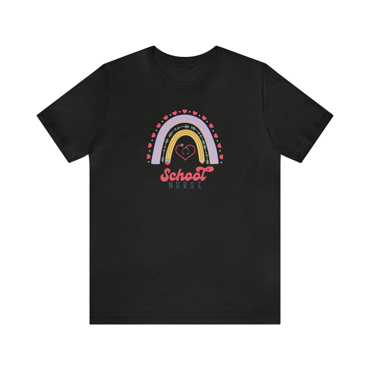 School Nurse Rainbow Tee