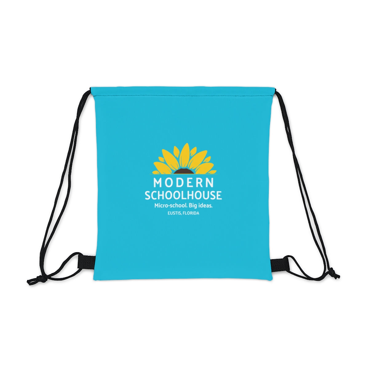 Modern Schoolhouse Outdoor Drawstring Bag