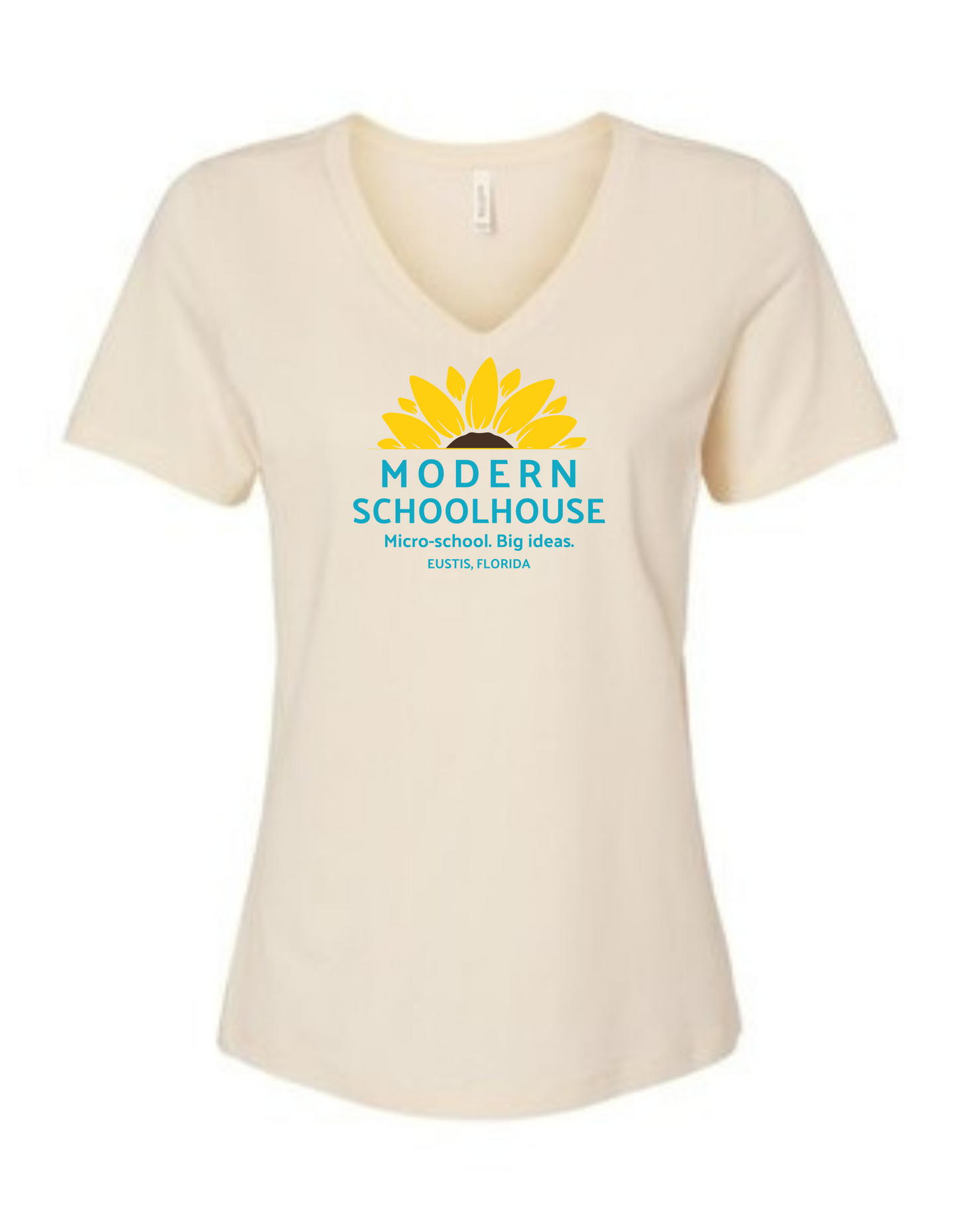 Modern Schoolhouse Adult V-Neck Tee