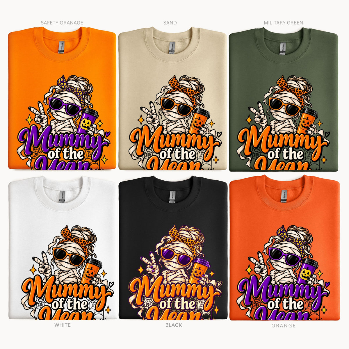 Halloween Mummy of the Year Pullover Sweatshirt