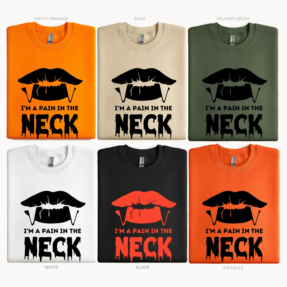Halloween Pain the Neck Pullover Sweatshirt