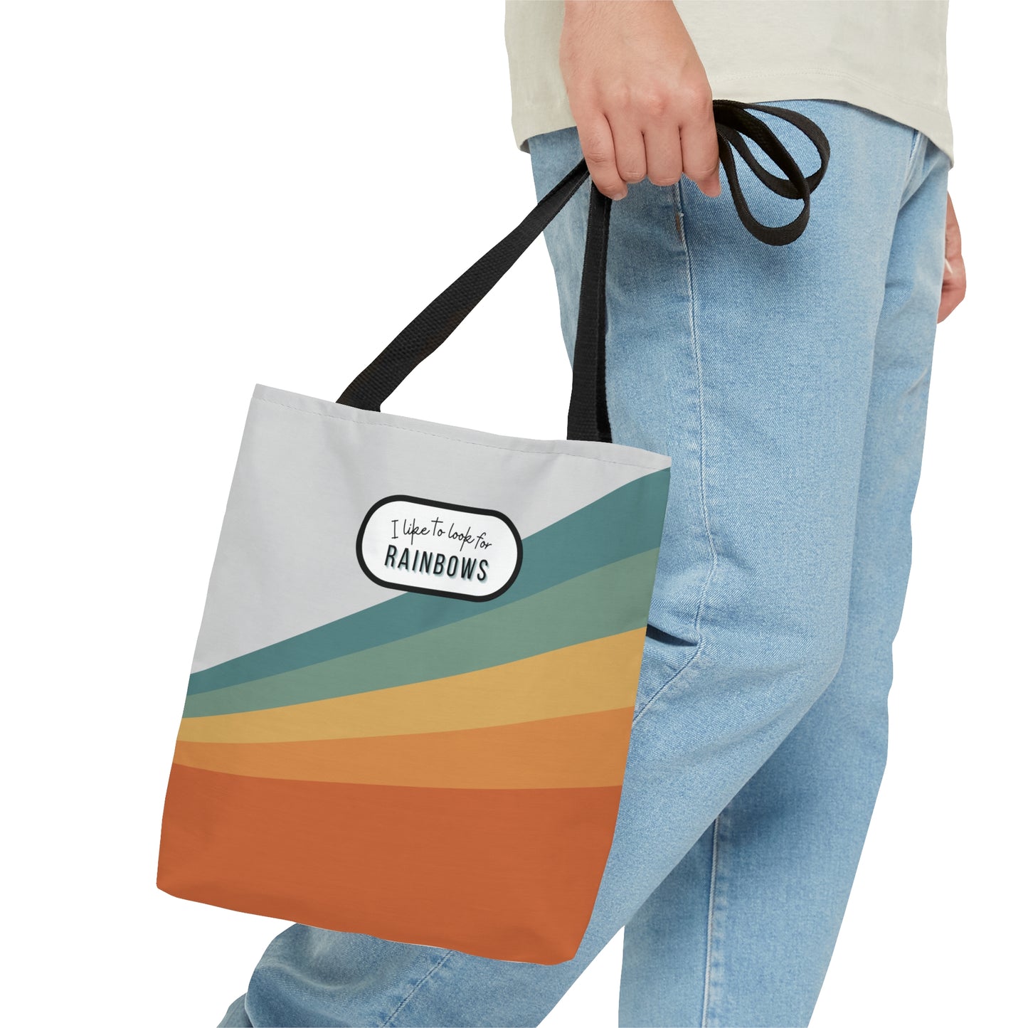 LDS Christian Scripture Church Baptism Kids Tote Bag Rainbow Unisex