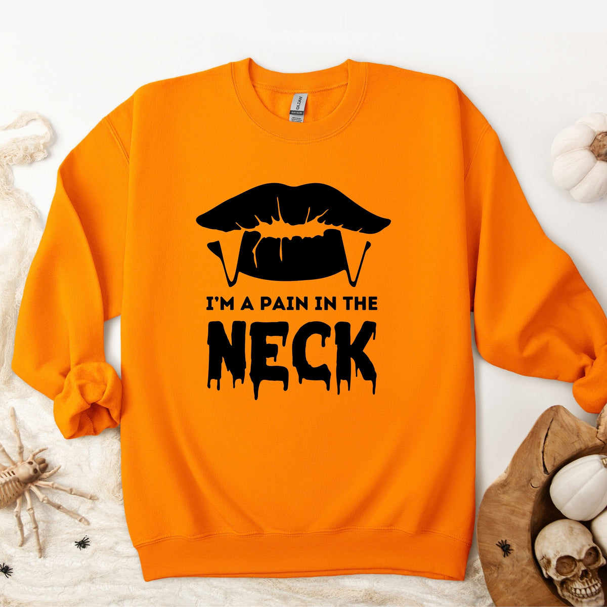 Halloween Pain the Neck Pullover Sweatshirt